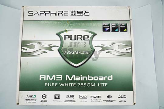 蓝宝石SAPPHIRE 785GM-Lite Pure White 主板（AMD 785G芯片）